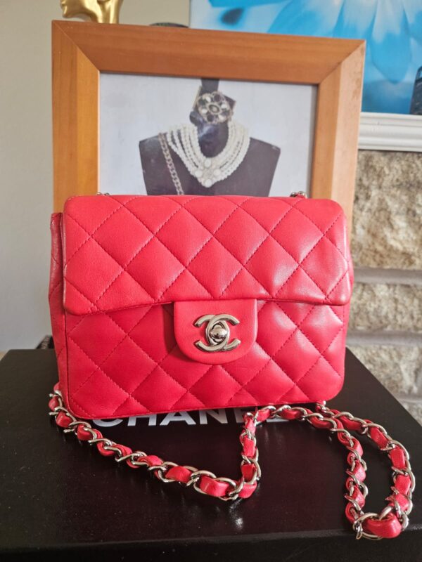 CHANEL MINI SQUARE FLAP BAG - Image 8