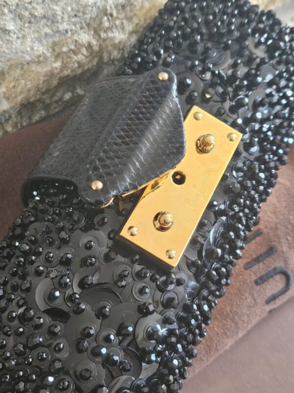 LOUIS VUITTON SEQUIN AYERS MINIAUDIERE TRESOR CLUTCH - Image 3