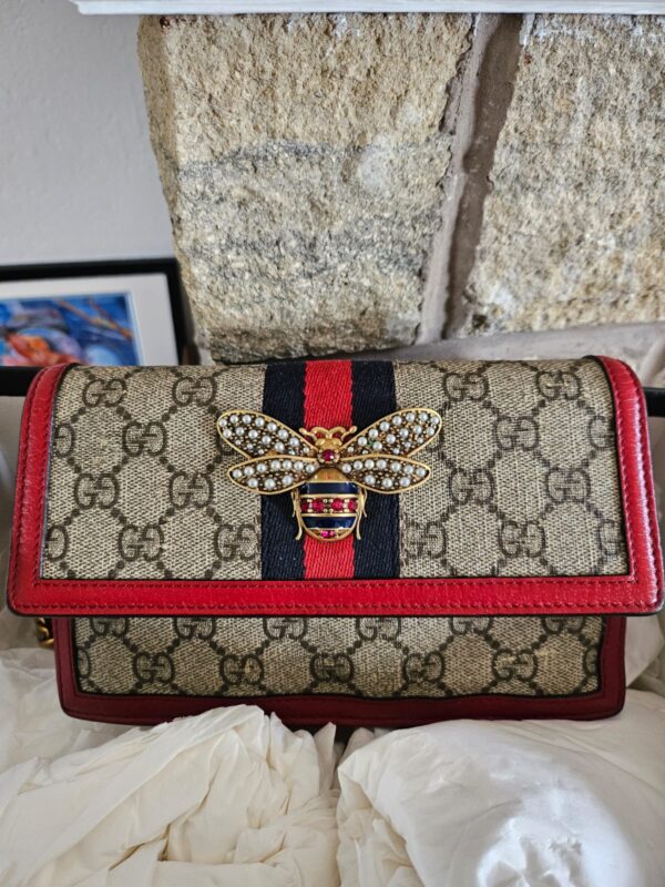 GUCCI QUEEN MARGARET CHAIN WALLET GG - Image 4