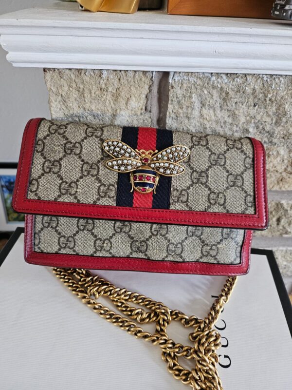 GUCCI QUEEN MARGARET CHAIN WALLET GG - Image 6