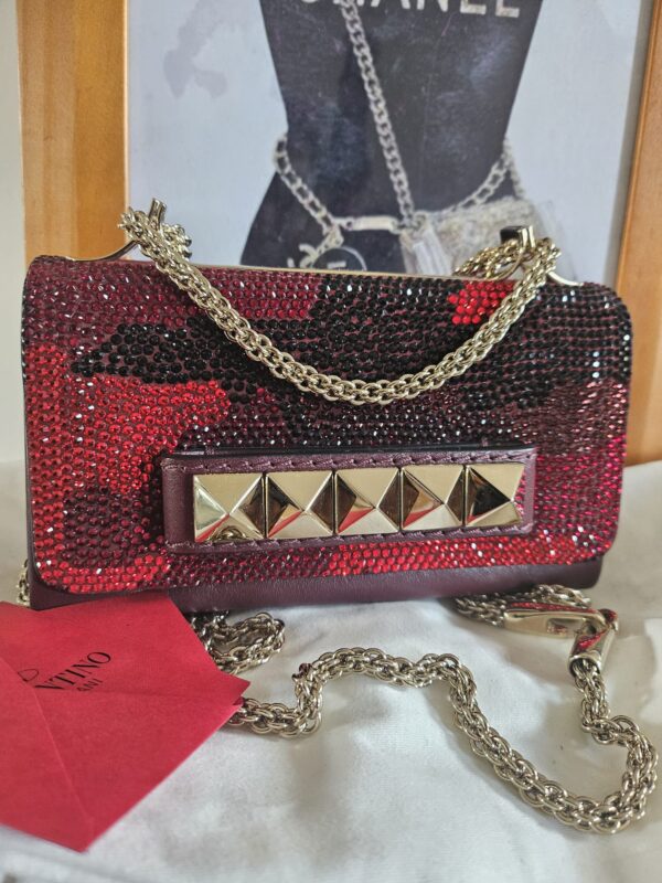 VALENTINO GARAVANI SWAROVSKI CRYSTAL VAVA VOOM BAG. - Image 2