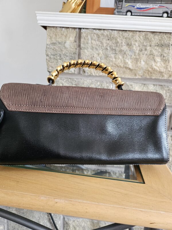 VINTAGE LOEWE VELAZQUEZ TWIST HANDLE BOX-SHAPED BAG. - Image 8