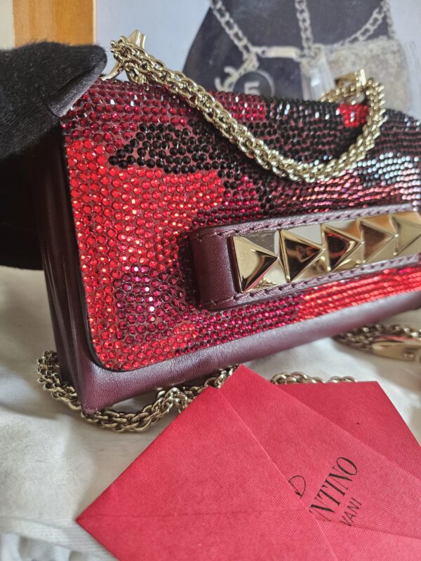 VALENTINO GARAVANI SWAROVSKI CRYSTAL VAVA VOOM BAG. - Image 11