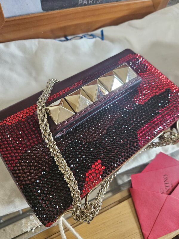 VALENTINO GARAVANI SWAROVSKI CRYSTAL VAVA VOOM BAG. - Image 12