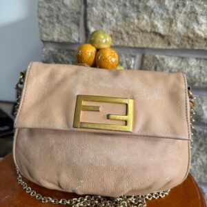 Fendi Mini Baguette Leather handbag