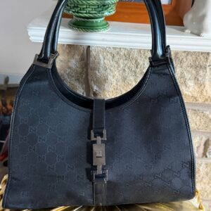 GUCCI JACKIE VINTAGE CLOTH HANDBAG