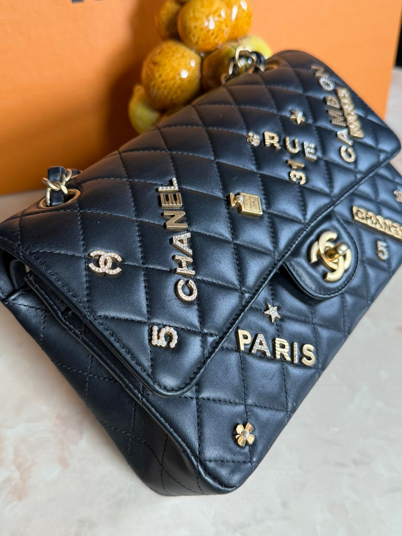 LIMITED EDITION CHANEL MEDIUM DOUBLE FLAP CHARMS BAG - Image 12