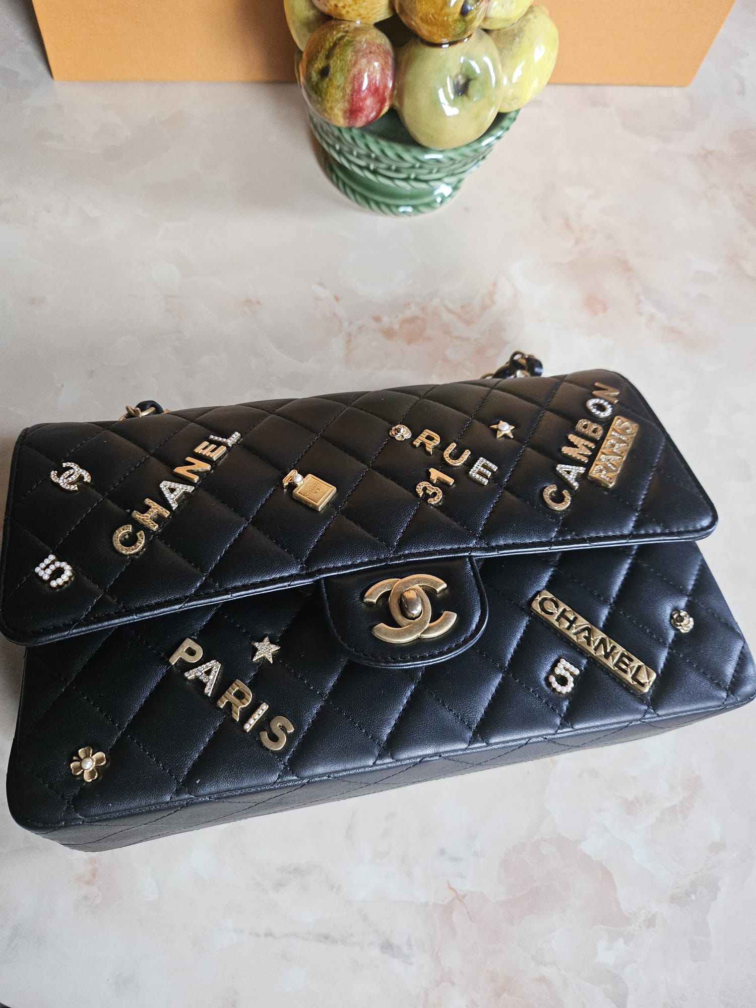LIMITED EDITION CHANEL MEDIUM DOUBLE FLAP CHARMS BAG - Image 4