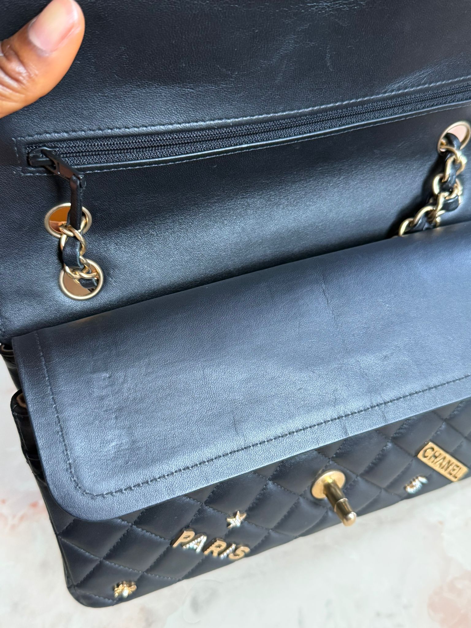 LIMITED EDITION CHANEL MEDIUM DOUBLE FLAP CHARMS BAG - Image 3